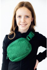 Mila & Rose Mila & Rose- Green Fleece Belt Bag