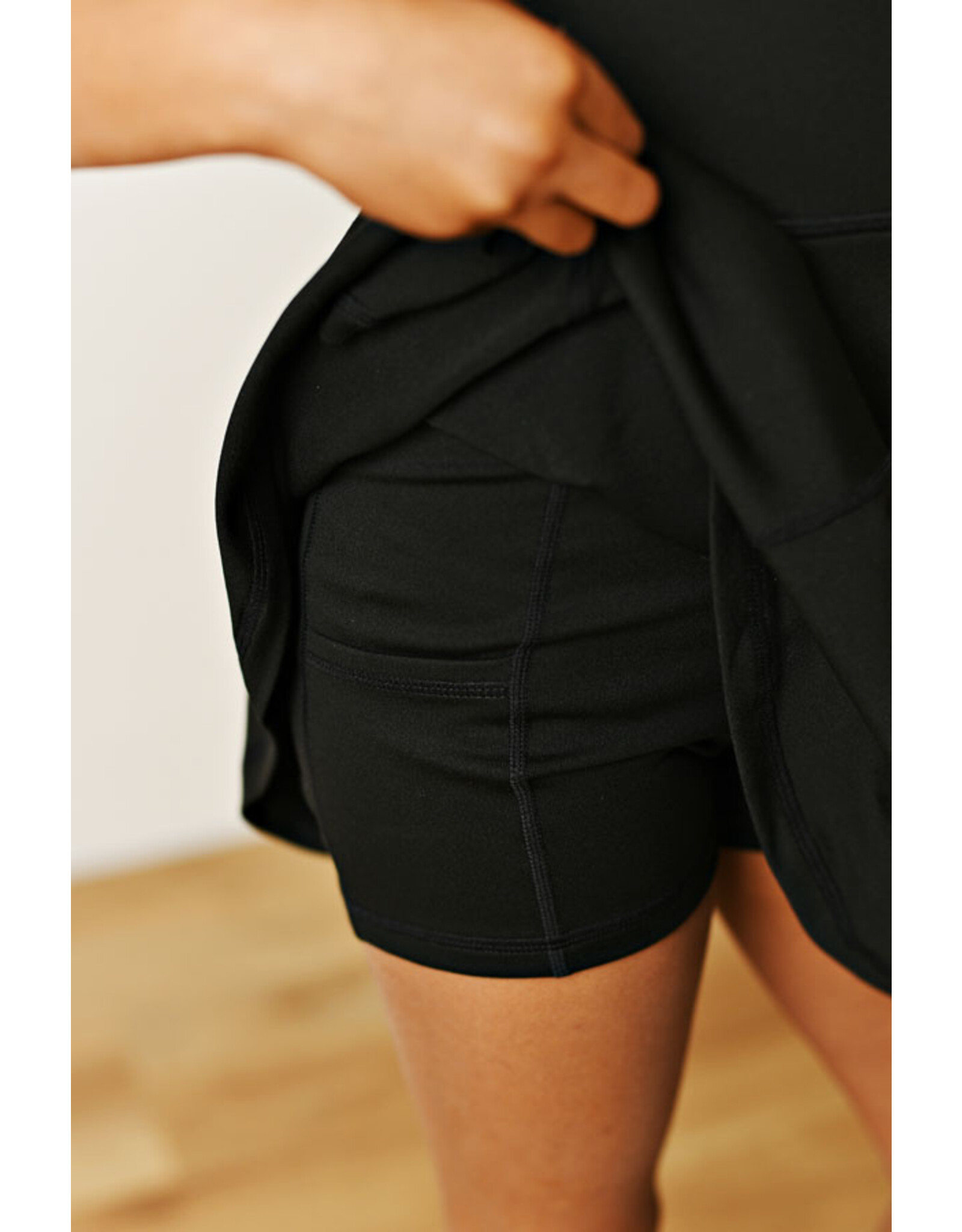 Swoon Baby Swoon Baby- Black Active Tennis Dress