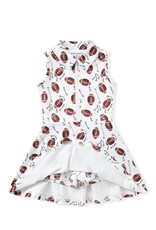 Swoon Baby Swoon Baby- White Football Collar Tennis Dress