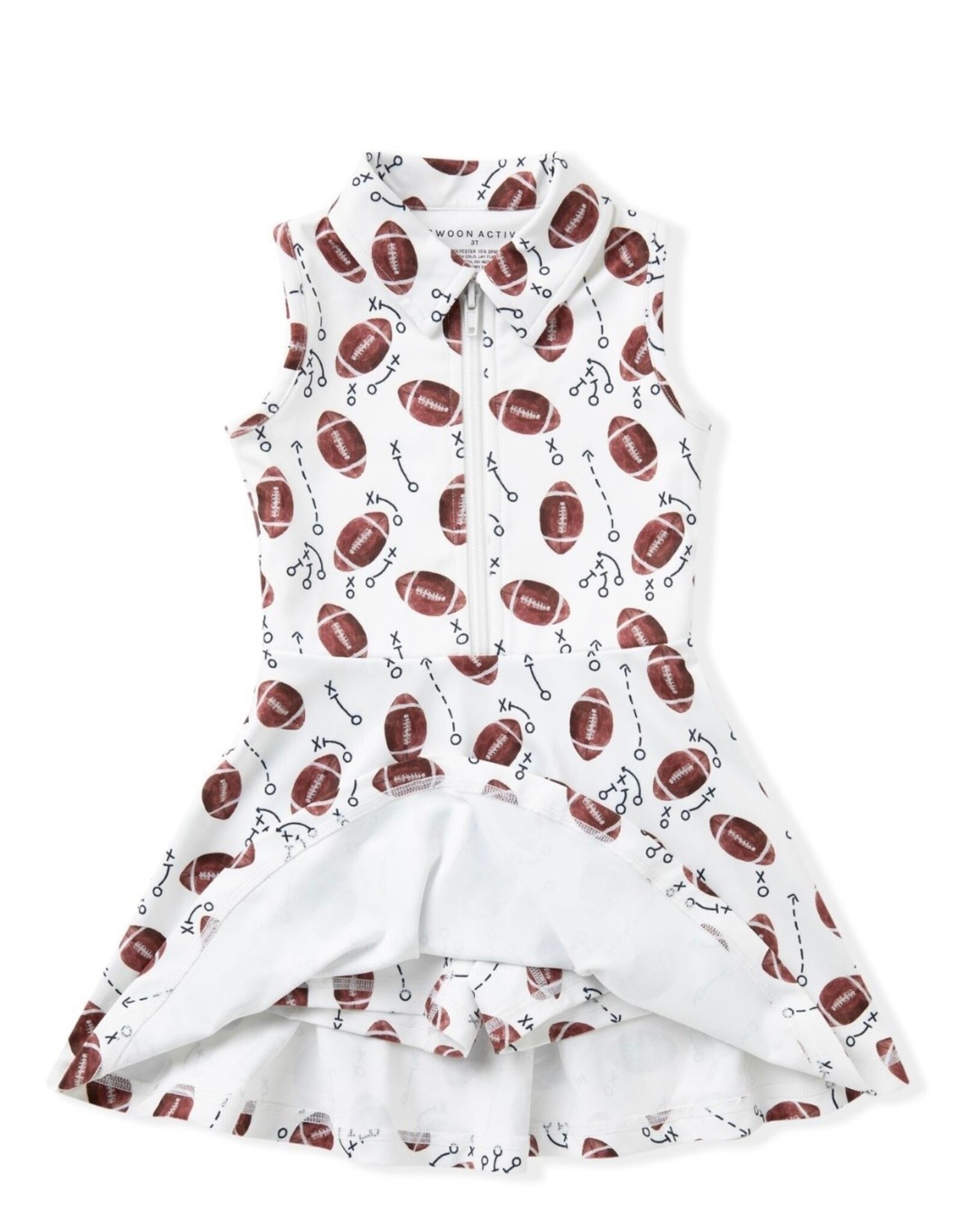 Swoon Baby Swoon Baby- White Football Collar Tennis Dress