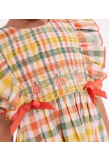 Bonnie  Jean Bonnie Jean- Harvest Smocked Plaid Dress