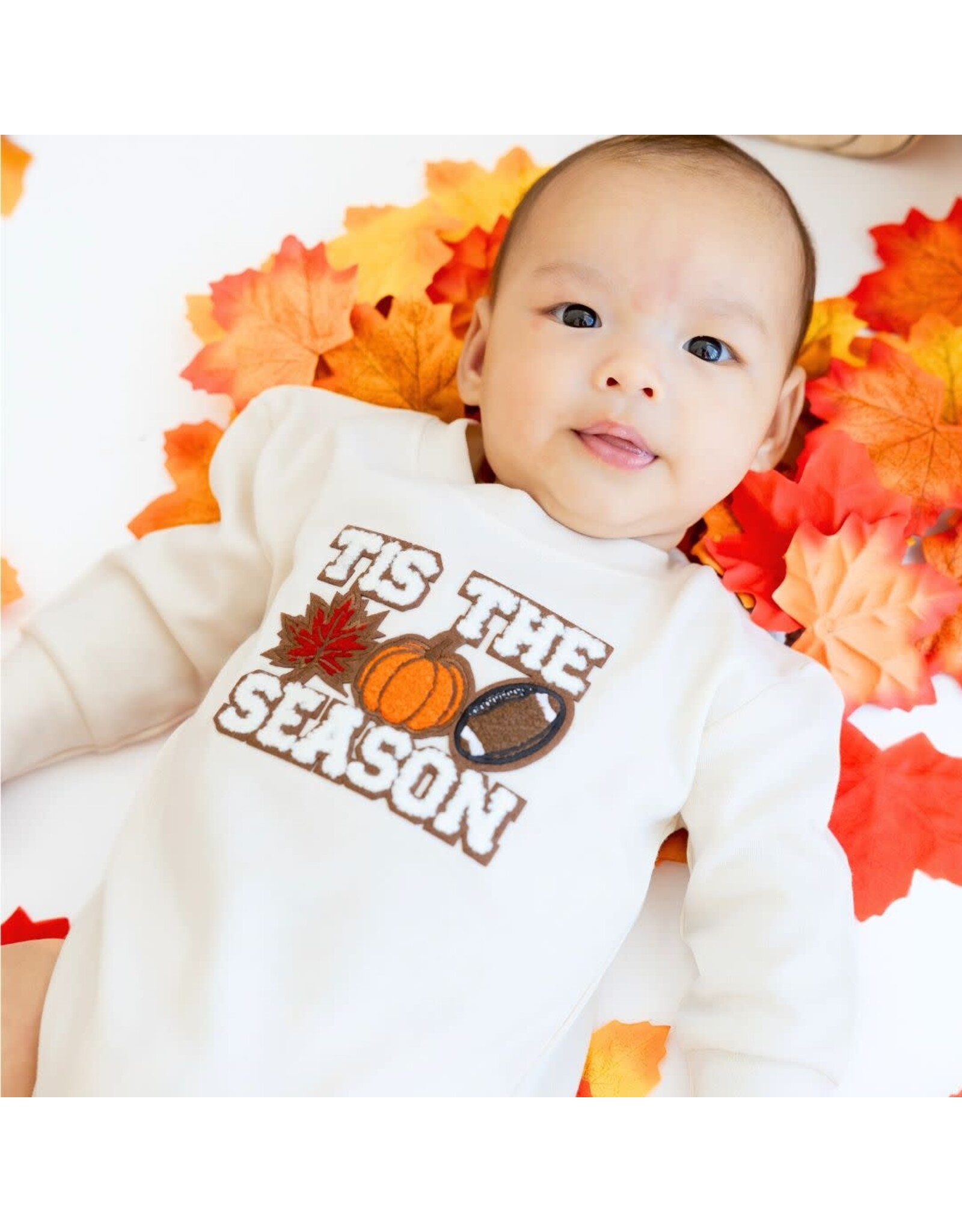 Sweet Wink Sweet Wink- Tis The Season Pumpkin Patch L/S Romper
