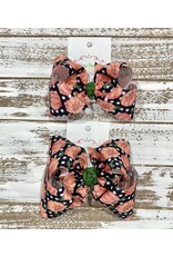 One Stop Bow Shop One Stop- Pumpkin Plaid Knot Bow