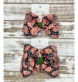 One Stop Bow Shop One Stop- Pumpkin Plaid Knot Bow