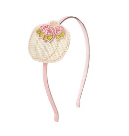 Sweet Wink- Pumpkin Flower Hard Headband