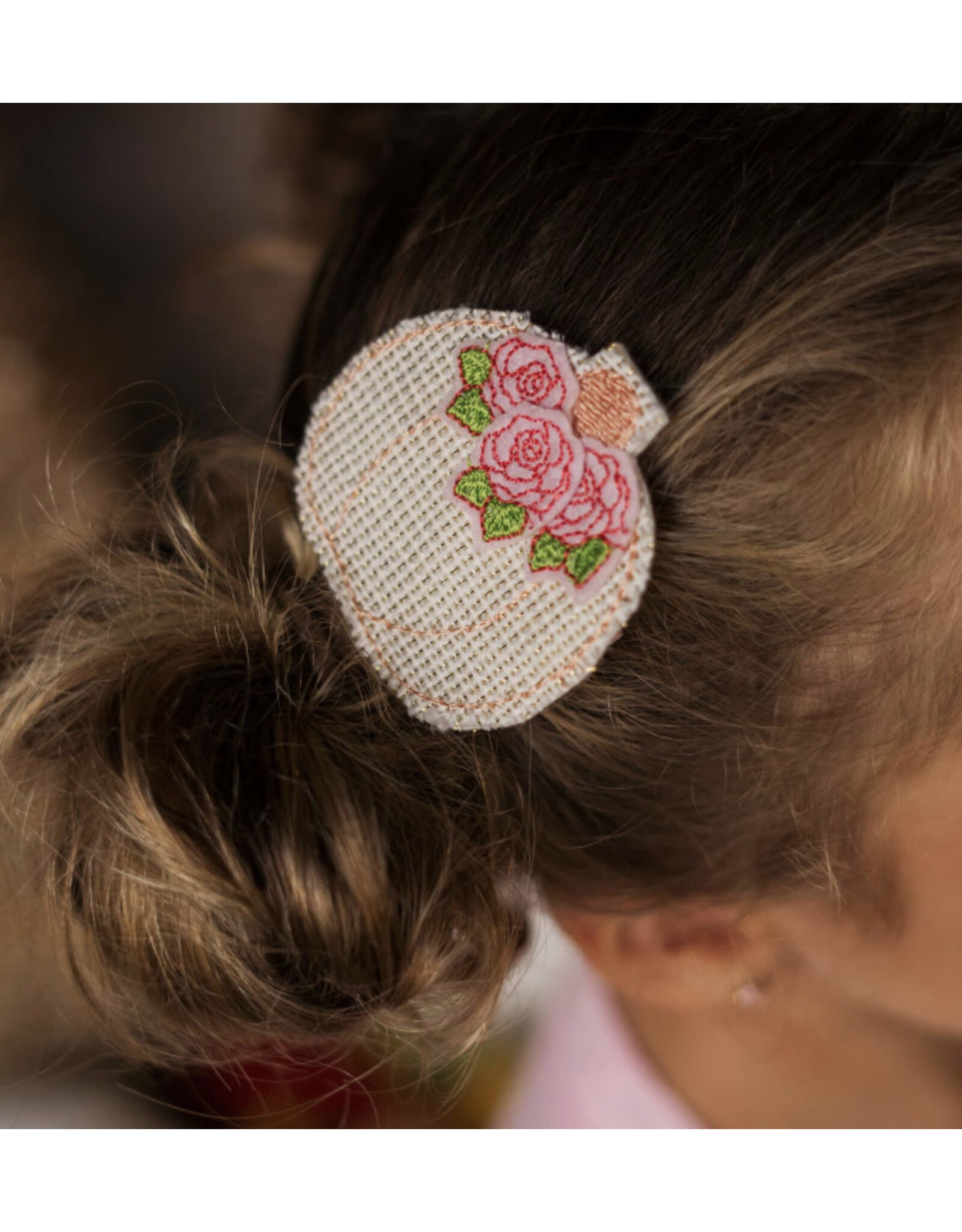 Sweet Wink- Pumpkin Flower Clip