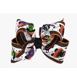 Beyond Creations Beyond Creations- 5.5" Halloween Gnome Layered Knot Bow