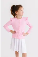 Mila & Rose Mila & Rose- Bubblegum Pink Ruffle Cardigan