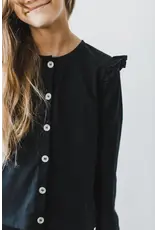 Mila & Rose Mila & Rose- Black Ruffle Cardigan