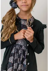 Mila & Rose Mila & Rose- Black Ruffle Cardigan