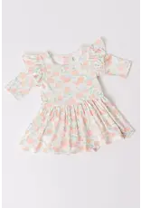 Mila & Rose Mila & Rose- Pretty Pumpkins Twirl Flutter Bodysuit