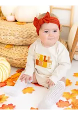Sweet Wink- Fall Babe Patch L/S Romper