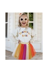 Sweet Wink- Thankful Babe Natural Sweatshirt