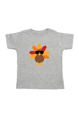 Sweet Wink- Cool Turkey Thanksgiving Grey TShirt
