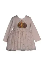 Bonnie  Jean Bonnie Jean- Sequin Pumpkin Ballerina Dress