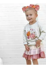 Sweet Wink- Thankful Pumpkin Daisy Natural Sweatshirt