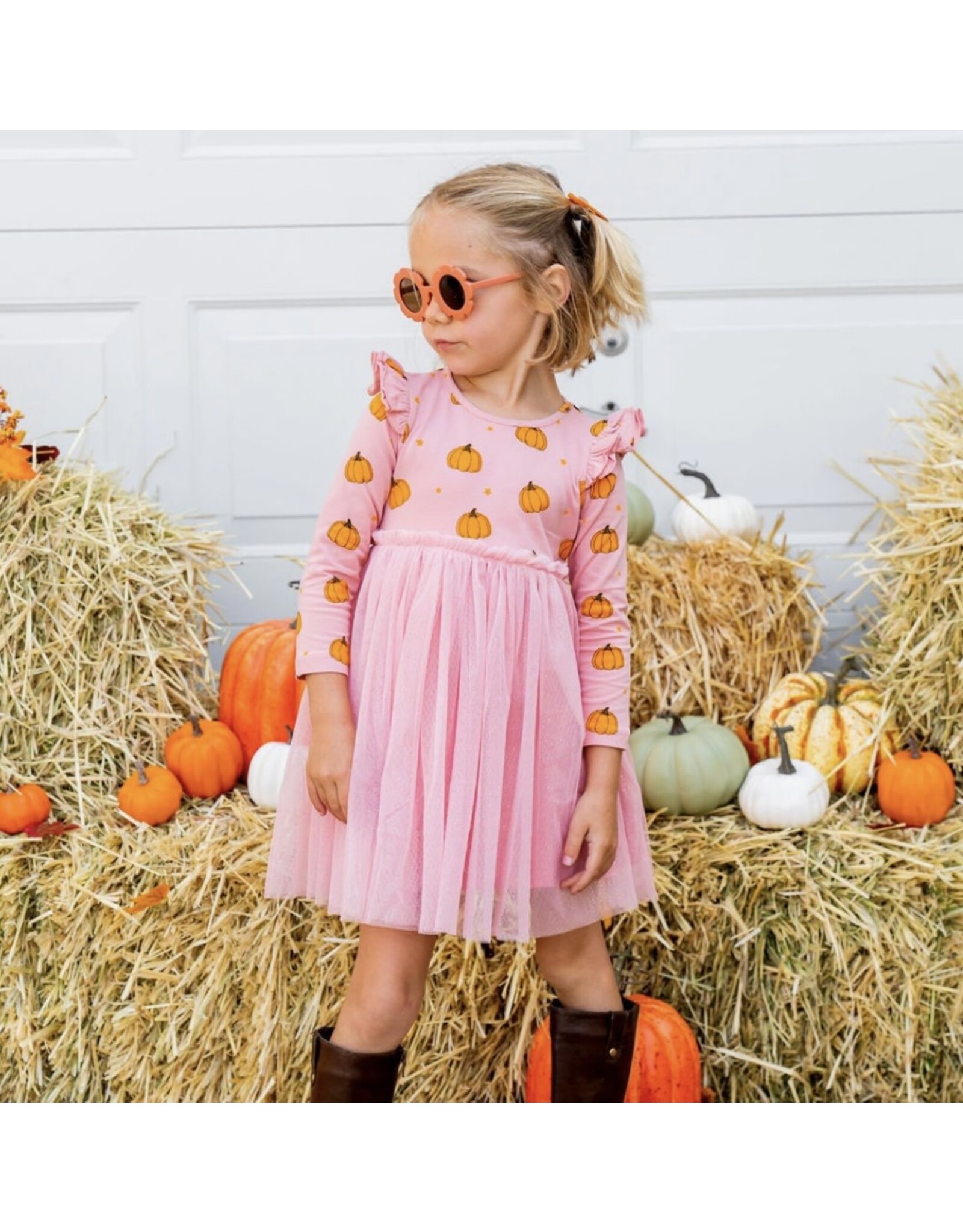 Sweet Wink- Pumpkin Blush Tutu Dress