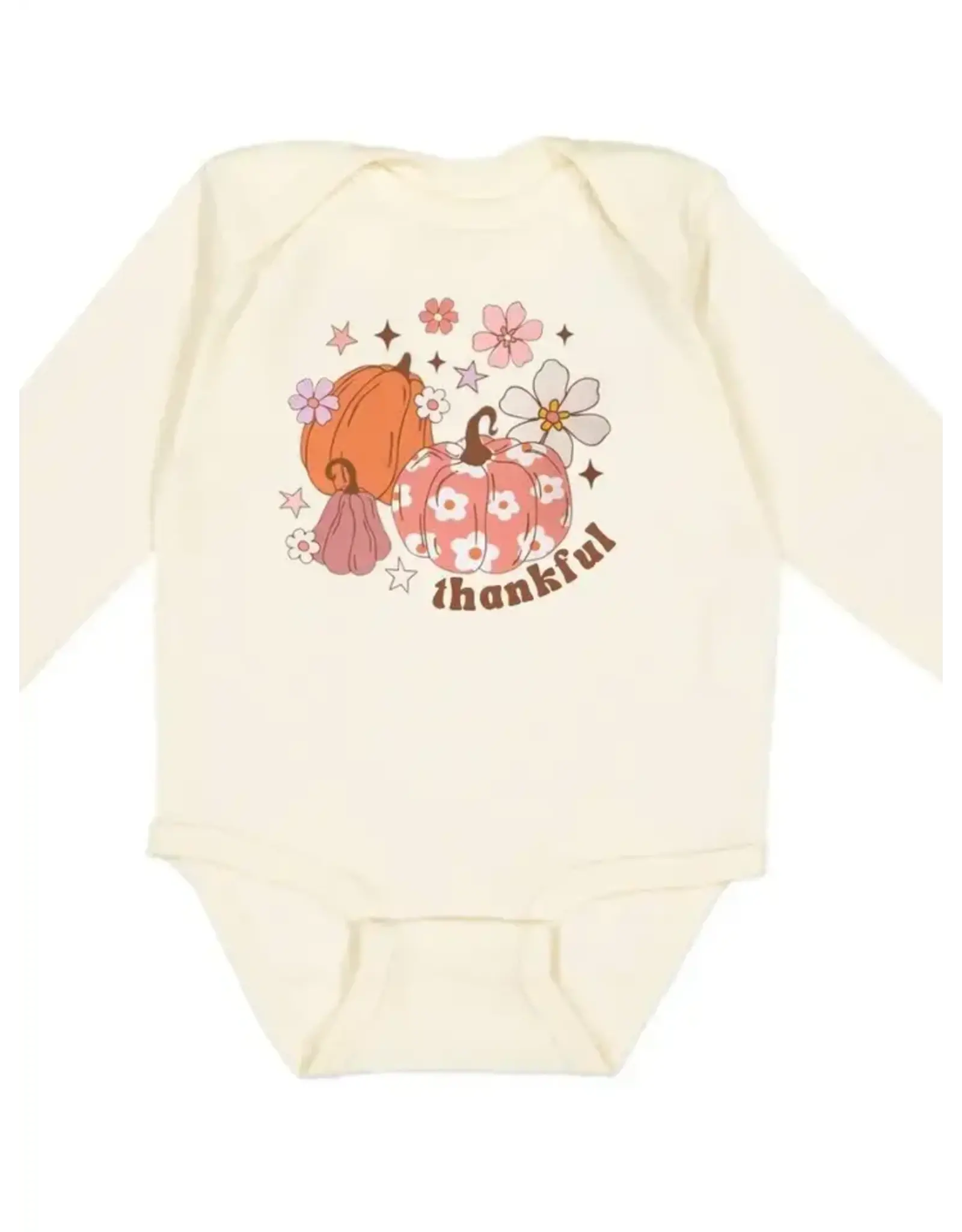 Sweet Wink- Thankful Pumpkin Daisy L/S Bodysuit