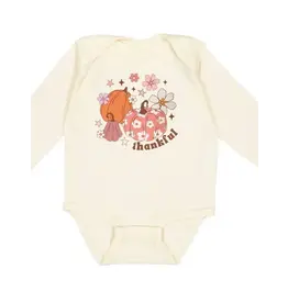 Sweet Wink- Thankful Pumpkin Daisy L/S Bodysuit