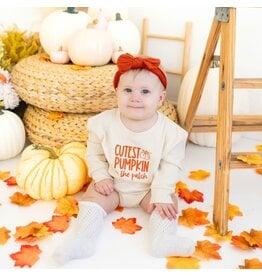 Sweet Wink Sweet Wink- Cutest Pumpkin in The Patch L/S Romper