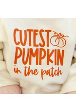 Sweet Wink Sweet Wink- Cutest Pumpkin in The Patch L/S Romper