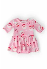 Mila & Rose Mila & Rose- Jingle Bells 3/4 Sleeve Twirl Dress Bodysuit