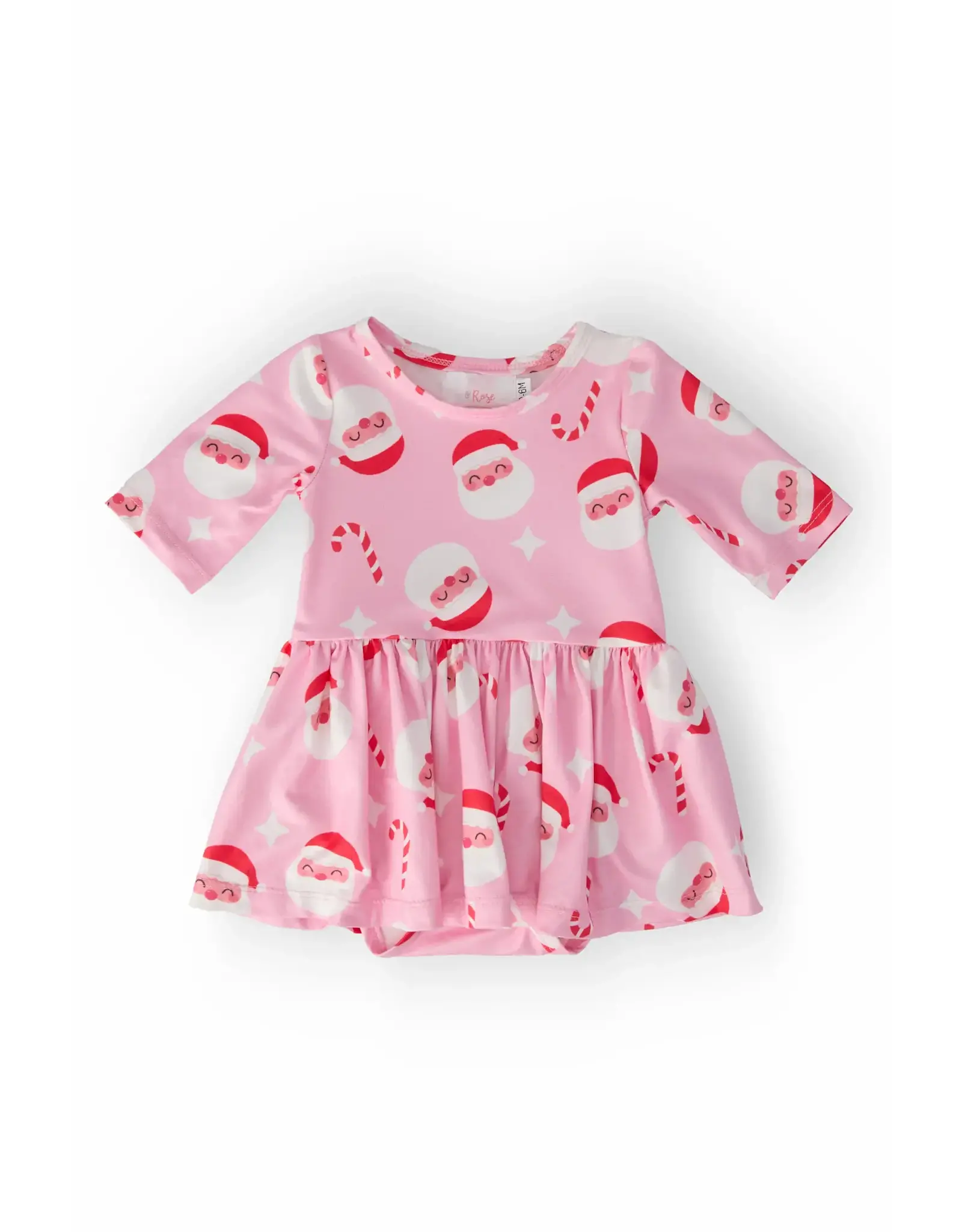 Mila & Rose Mila & Rose- Jingle Bells 3/4 Sleeve Twirl Dress Bodysuit