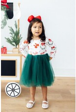 Mila & Rose Mila & Rose- Christmas Cutie L/S Tutu Dress