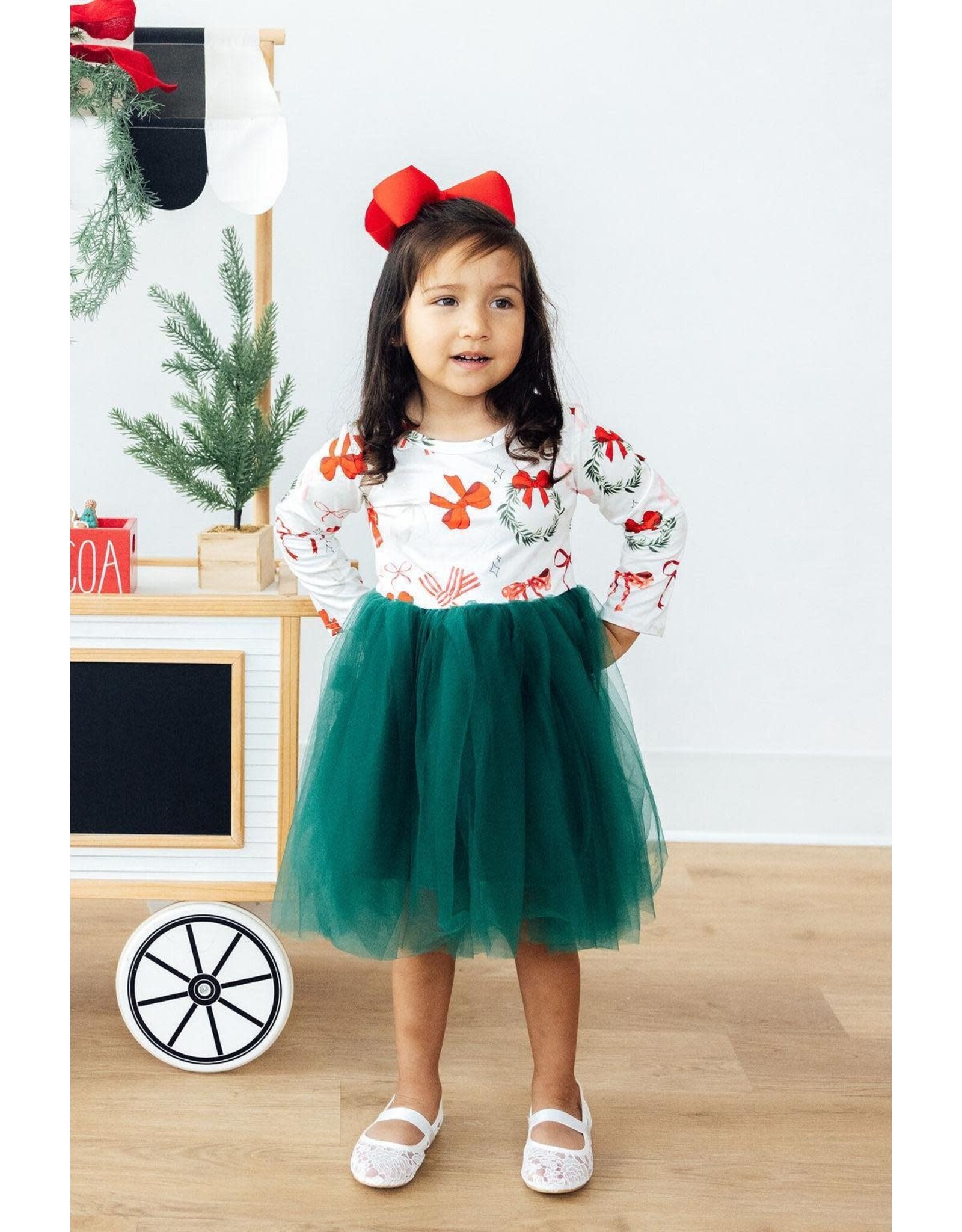Mila & Rose Mila & Rose- Christmas Cutie L/S Tutu Dress