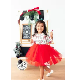 Mila & Rose Mila & Rose- Peppermint Princess L/S Tutu Dress