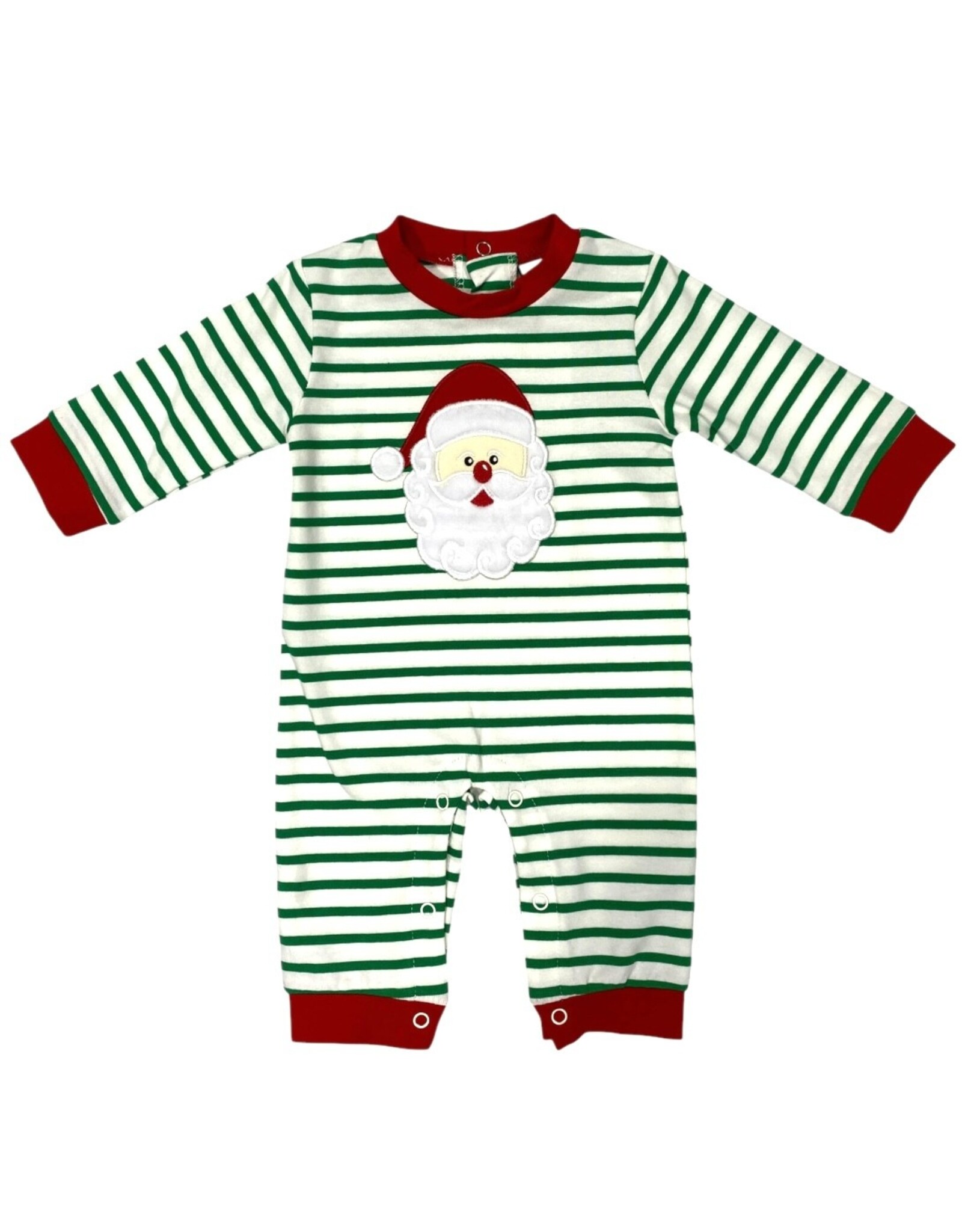 Three Sisters Three Sisters- Santa Applique Boys Romper