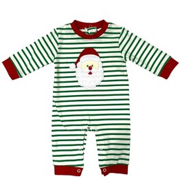 Three Sisters Three Sisters- Santa Applique Boys Romper