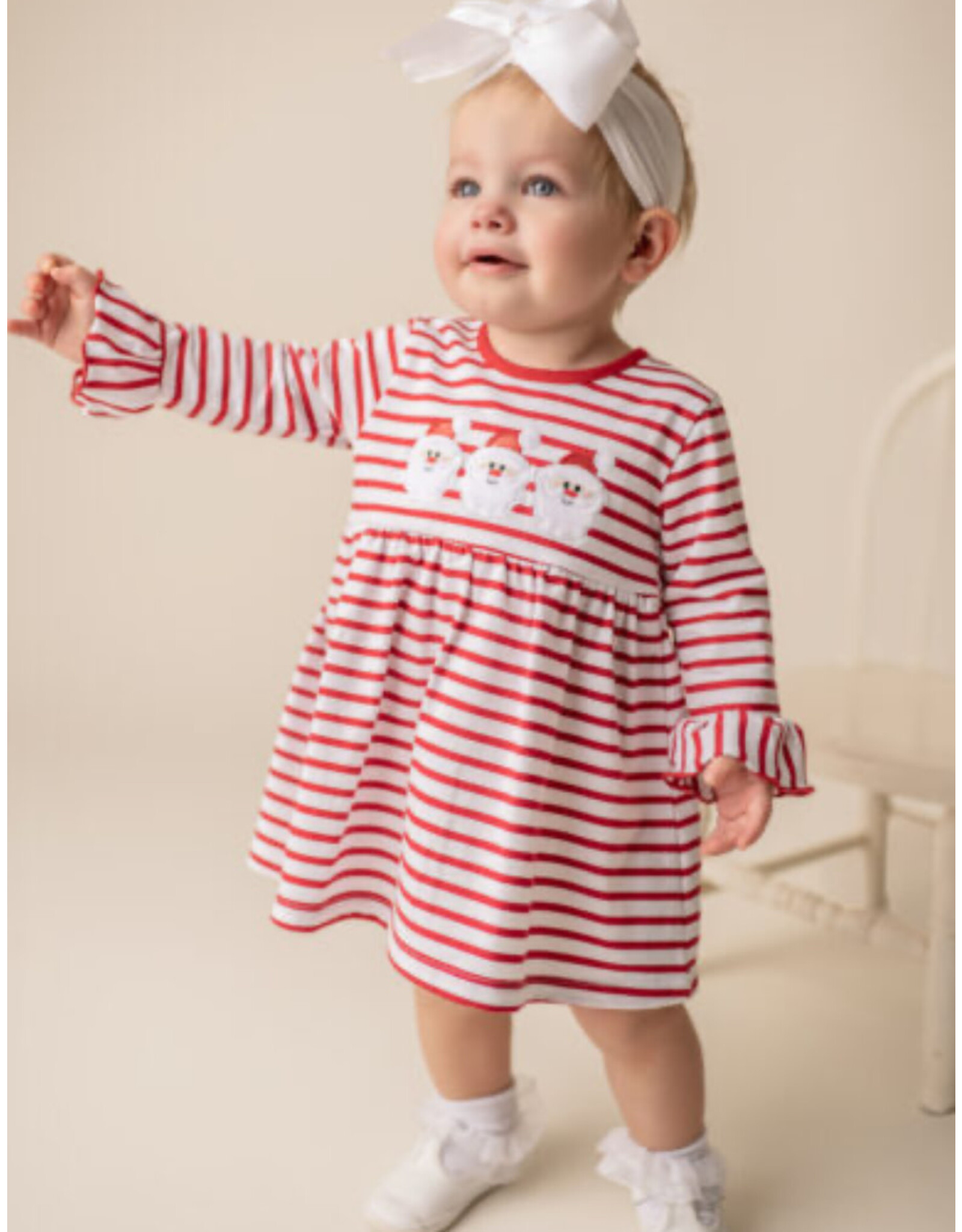 Three Sisters Three Sisters- Santa Applique Dress