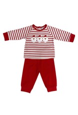 Three Sisters Three Sisters- Santa Applique Boys Jogger Set