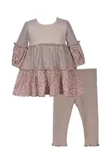 Bonnie  Jean Bonnie Jean- Madison Mixed Media Legging Set