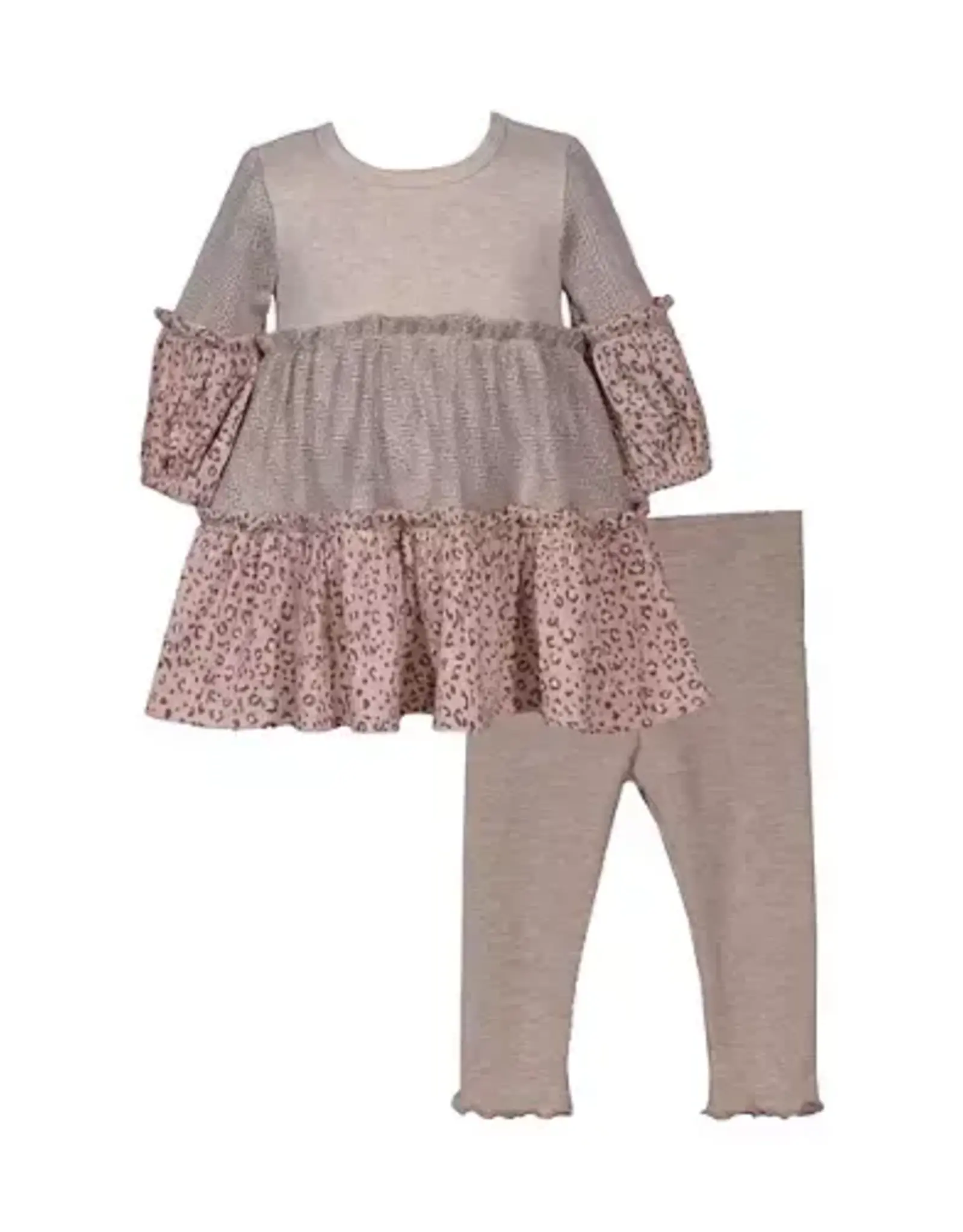Bonnie  Jean Bonnie Jean- Madison Mixed Media Legging Set