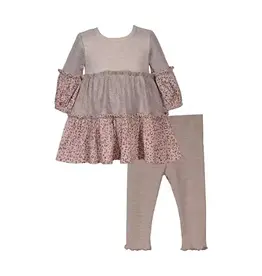 Bonnie  Jean Bonnie Jean- Madison Mixed Media Legging Set