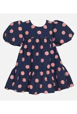 Bonnie  Jean Bonnie Jean- Reece Tufted Polka Dot Dress