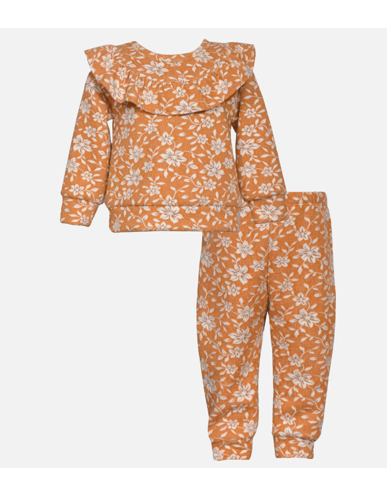 Bonnie  Jean Bonnie Jean- Jessa Floral Knit Jogger Set