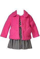 Bonnie  Jean Bonnie Jean- Fuchsia Carcoat & Dress