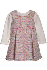 Bonnie  Jean Bonnie Jean- Pink Boucle Jumper Set