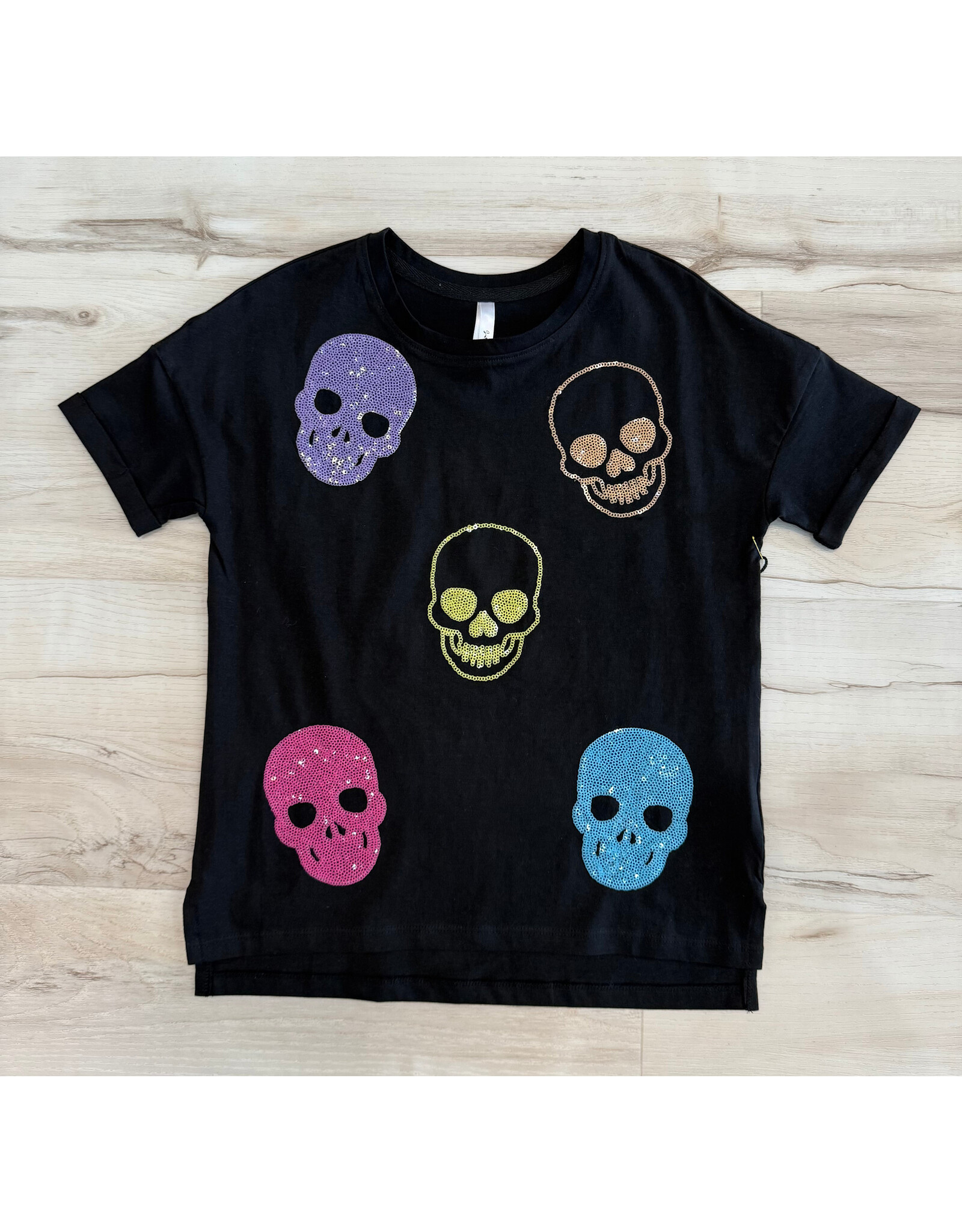 Sweet Soul- Sequin Skulls T-Shirt
