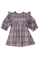 Bonnie  Jean Bonnie Jean- Violette Smocked Plaid Dress