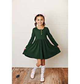 Swoon Baby Swoon Baby- Pine Bamboo Pocket Dress