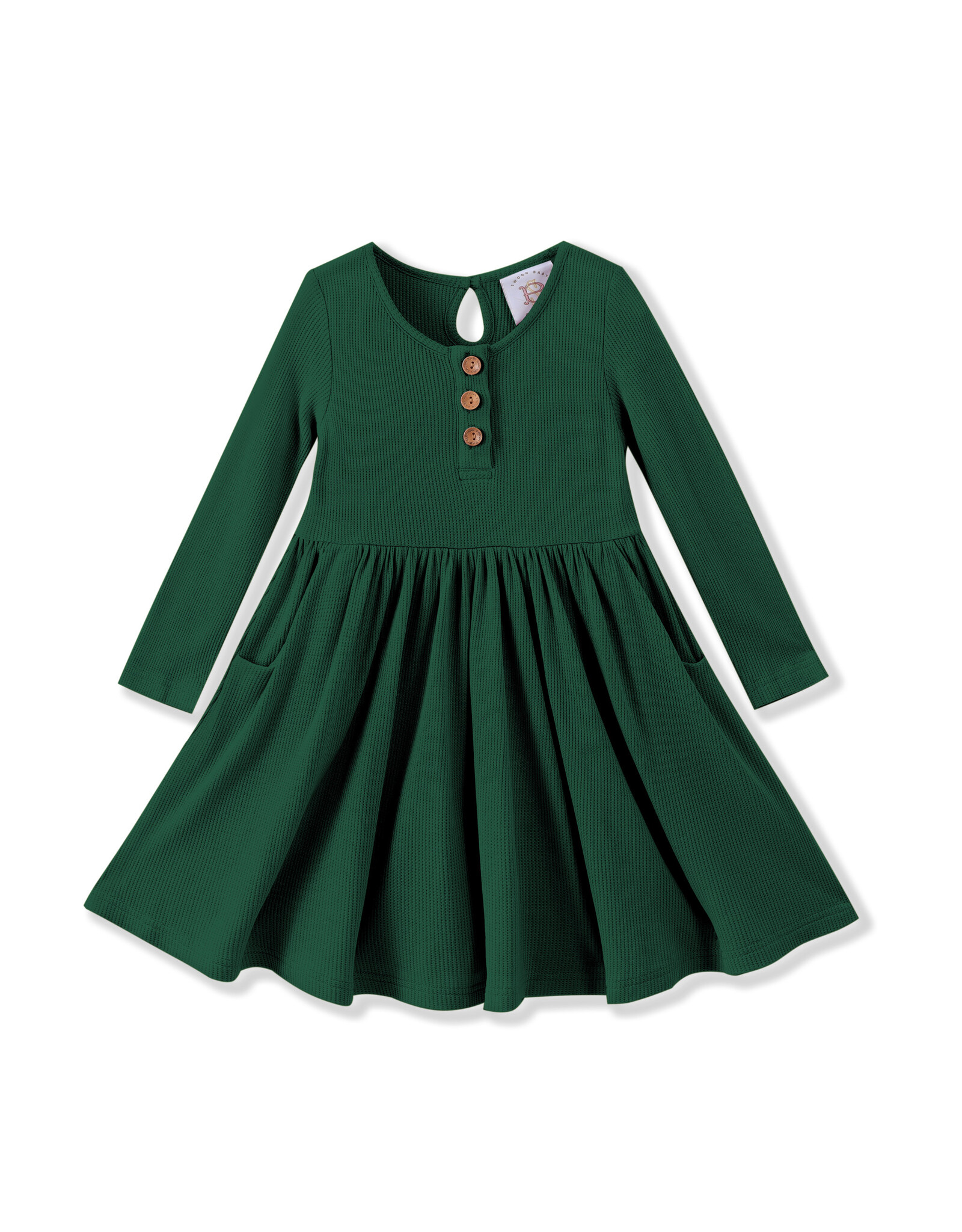 Swoon Baby Swoon Baby- Pine Bamboo Pocket Dress