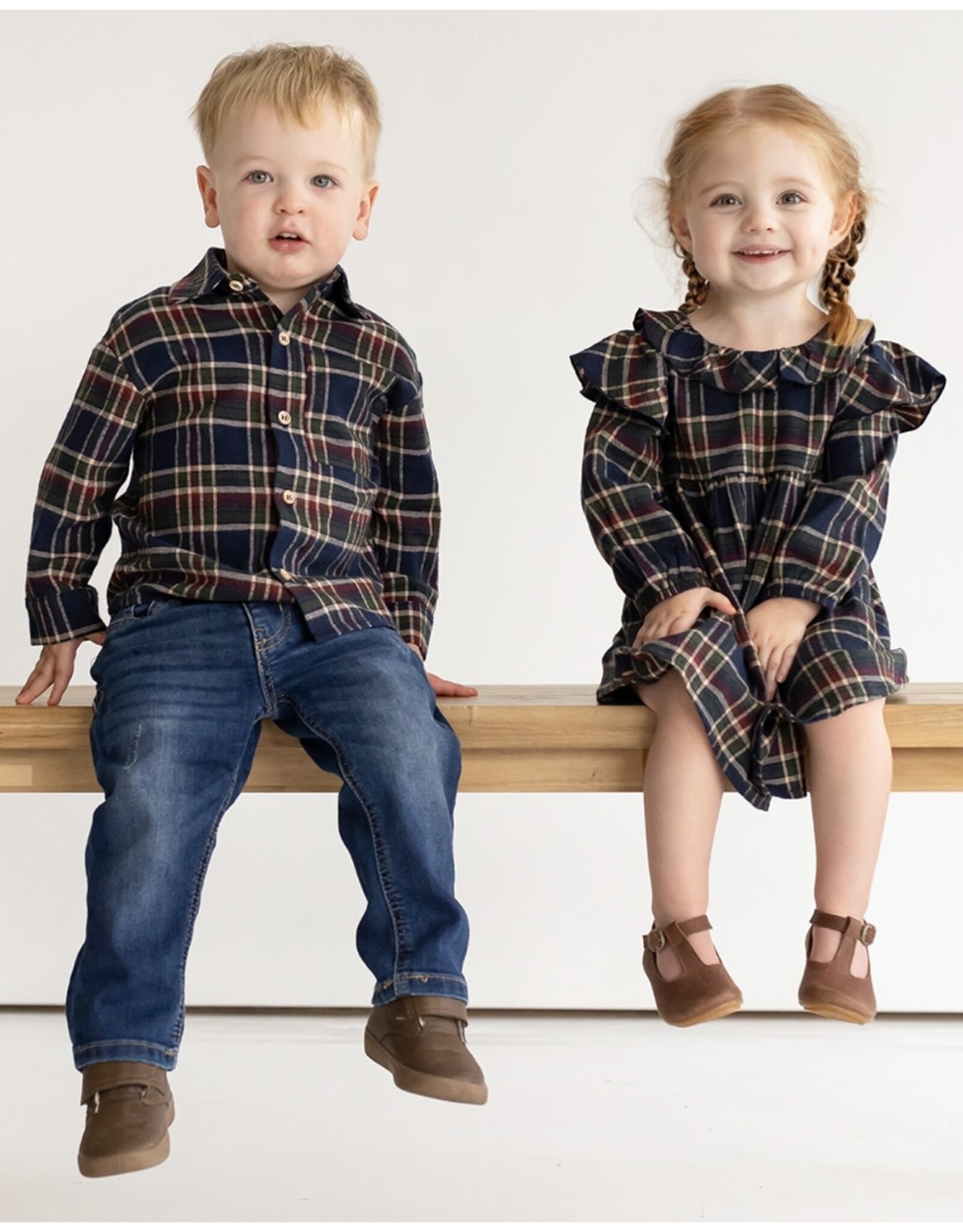 Mabel & Honey Mabel & Honey- Matilda Peter Pan Collar Dress