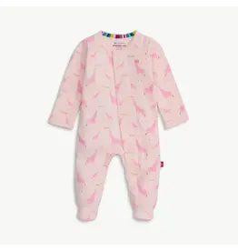 Magnetic Me Magnetic Me- Pink Jolie Giraffe Organic Magnetic Footie