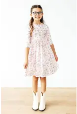 Mila & Rose Mila & Rose- Pastel Petals 3/4 PocketTwirl Dress