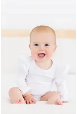 Mila & Rose Mila & Rose- White L/S Flutter Bodysuit