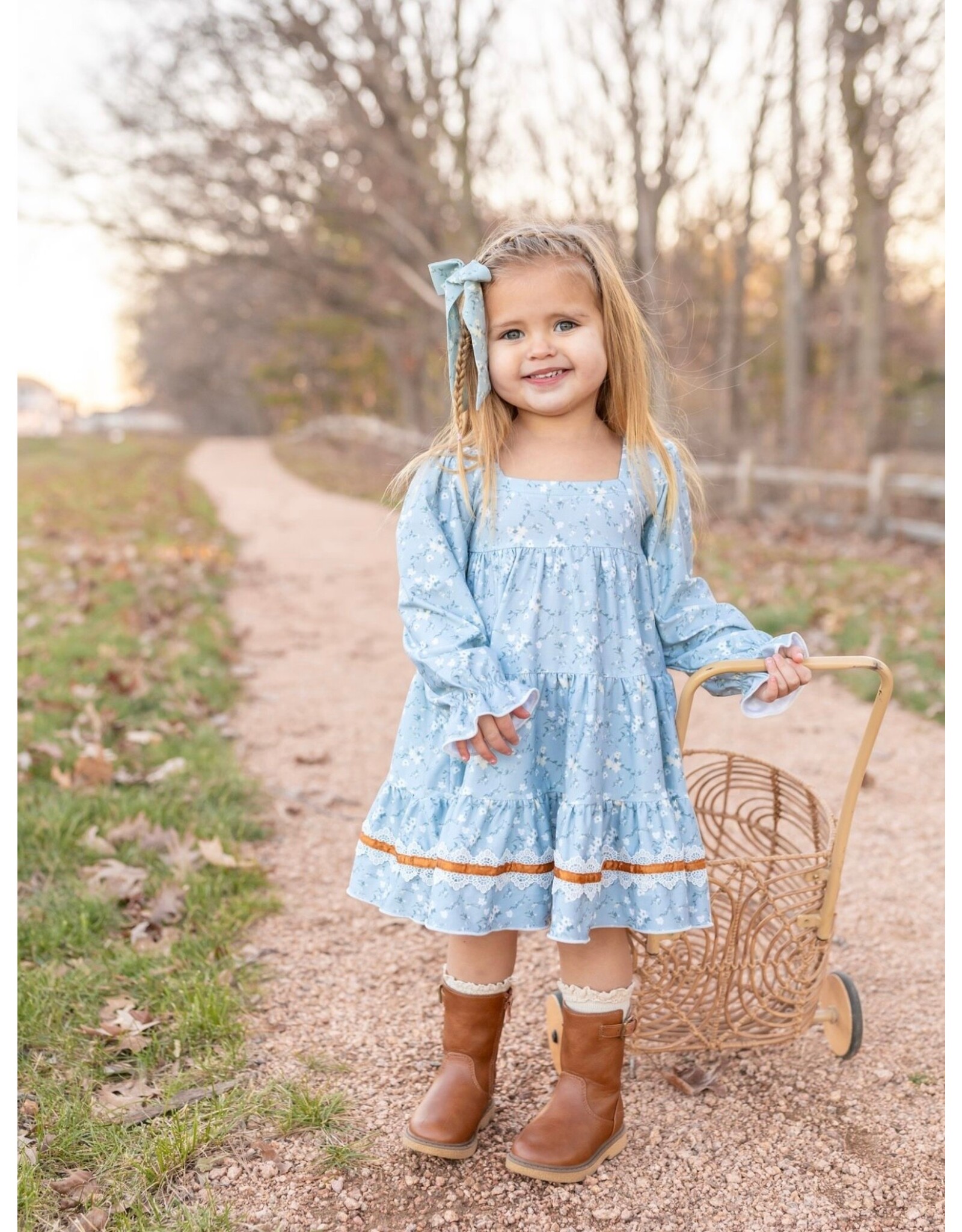 Be Girl Clothing Be Girl- Cotton Fields Garden Twirler